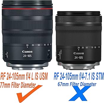 Amazon.com : RF 24-105mm F4L Lens Hood, EW 83N Hood, Dedicated